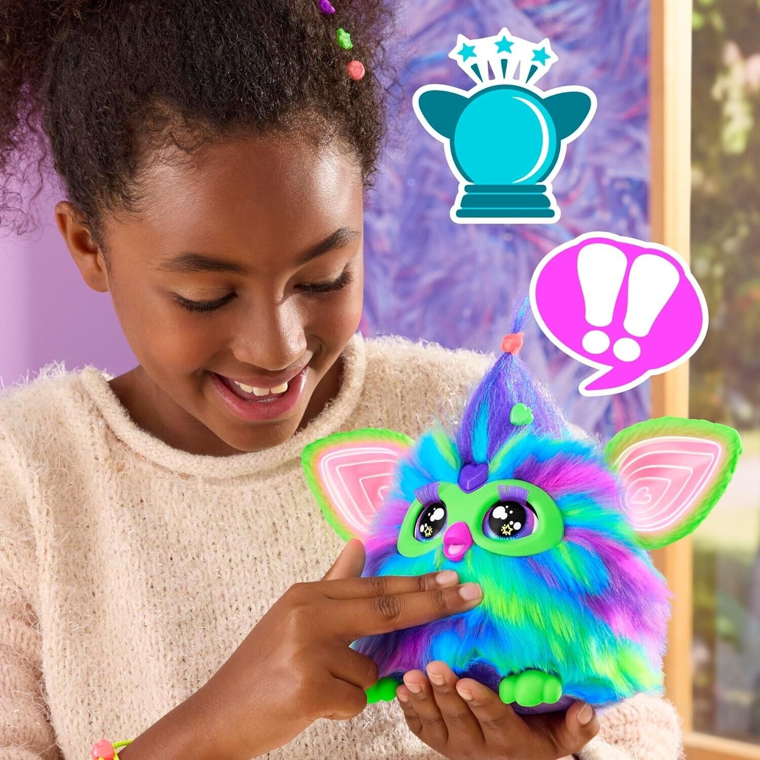 Furby Galaxy Glow in the Dark Interactive Plush Toy