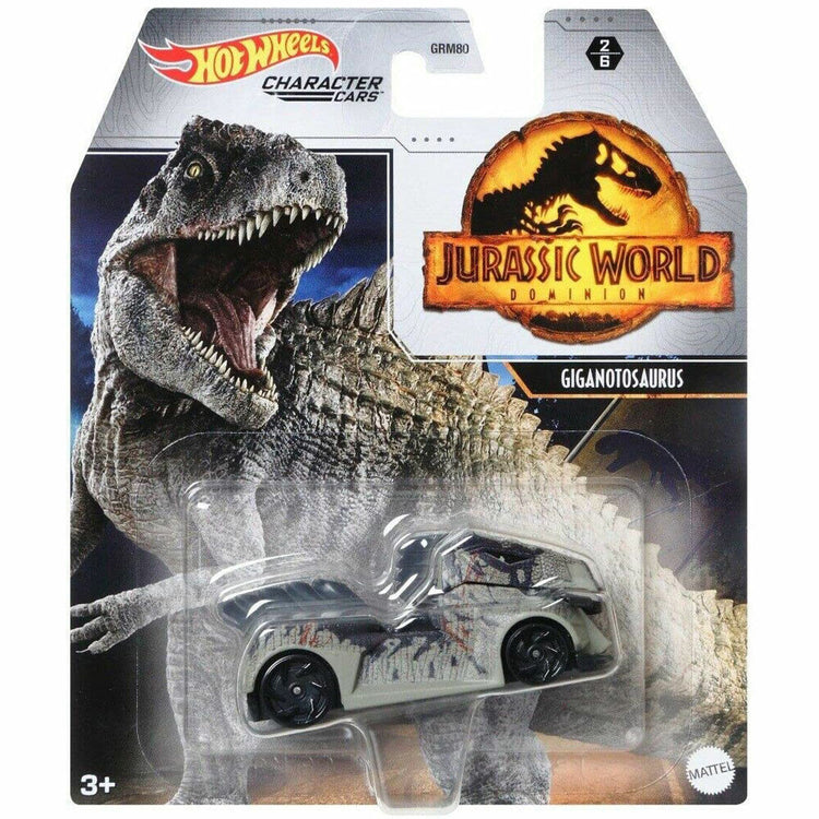 Hot Wheels Jurassic World Dominion 1:64 Character Cars - Choose Your Dino! - Giganotosaurus #2/6