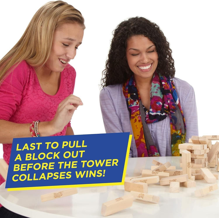 Hasbro Gaming Jenga Classic, Children's game that promotes reaction speed from 6