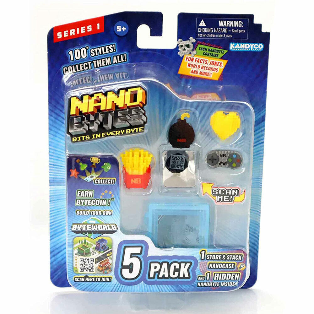 NanoBytes Series 1 Collectibles 5-Pack - Rare Assortment