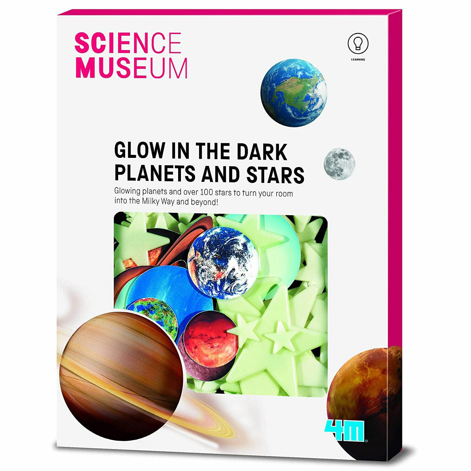 New Science Museum Glow In The Dark Planets & Stars Set - Educational Toy