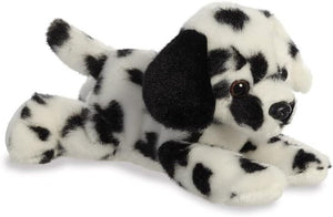 Aurora, 31821, Mini Flopsies Dipper Dalmatian Dog, 8In, Soft Toy, Black and Whit