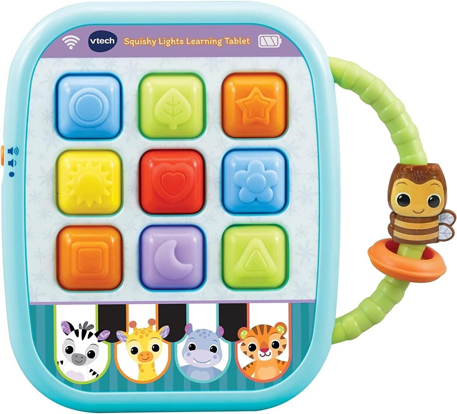 VTech Baby Squishy Lights Learning Tablet, Sensory Toy with Lights, Colours & So