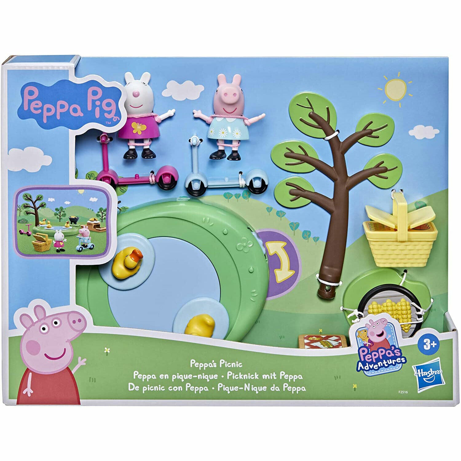 New Peppa Pig Picnic Playset - Peppa's Adventures - Brand New