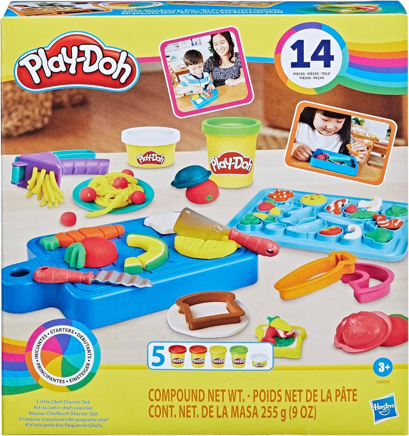 Play-Doh Little Chef Starter Set with 14 Play Kitchen Accessories, Preschool Toy