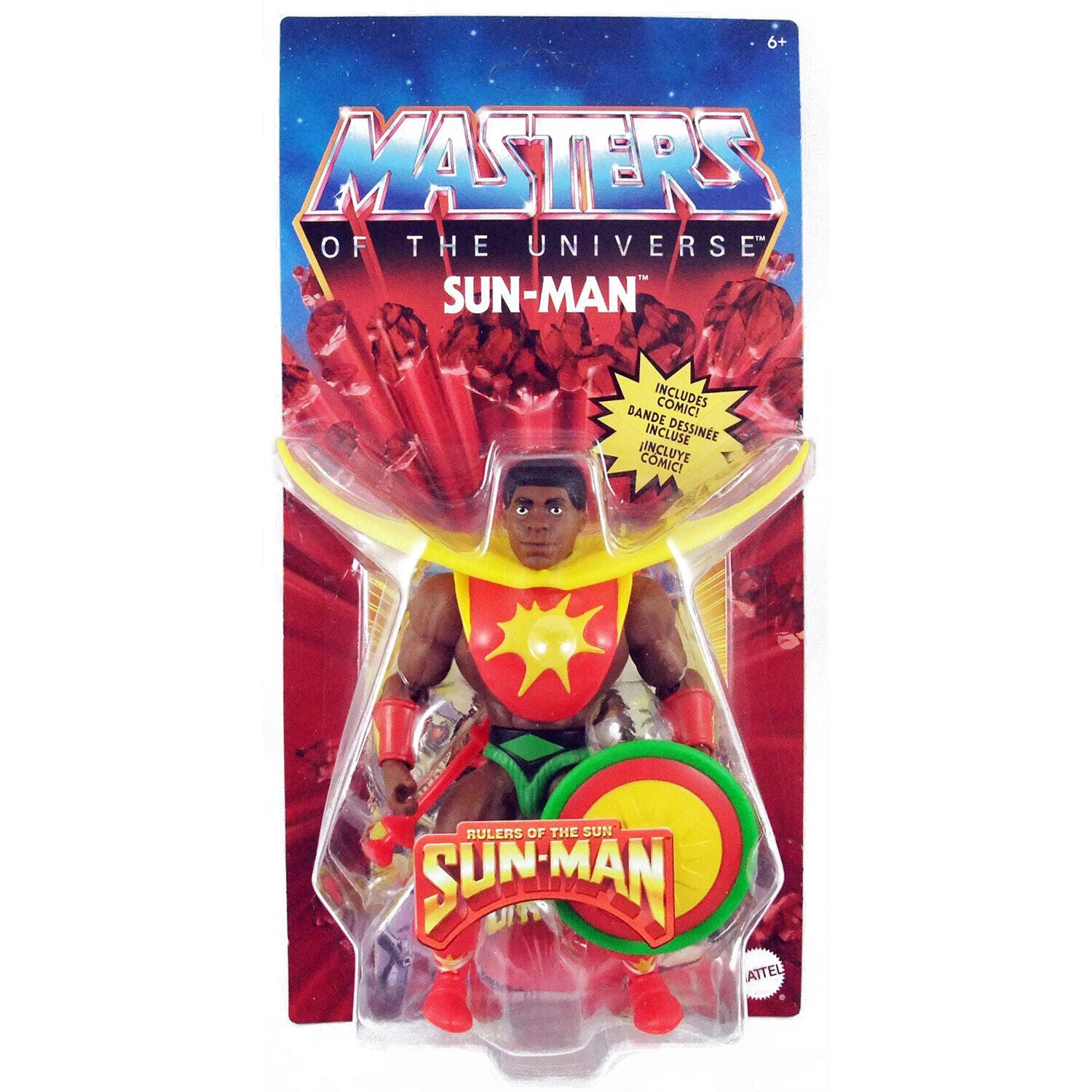 New Masters of the Universe Origins Sun-Man Action Figure - Sealed Box