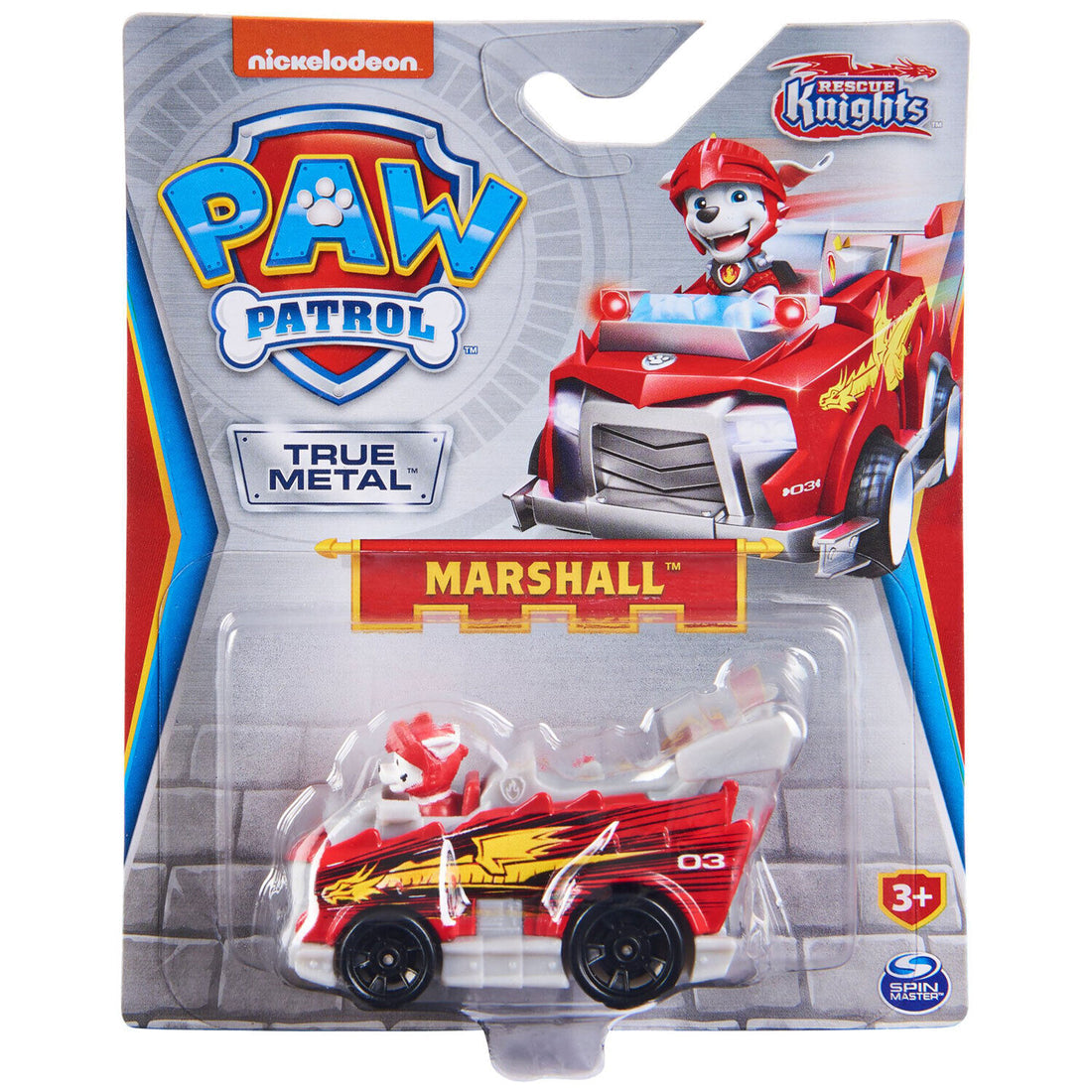 PAW Patrol True Metal Vehicles - Choose Your Favorite! - Marshall (Rescue Knights)
