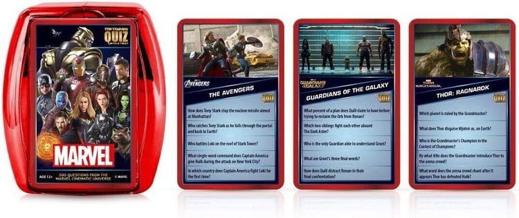 Top Trumps Marvel Cinematic Universe Quiz Game, 500 questions to test your know