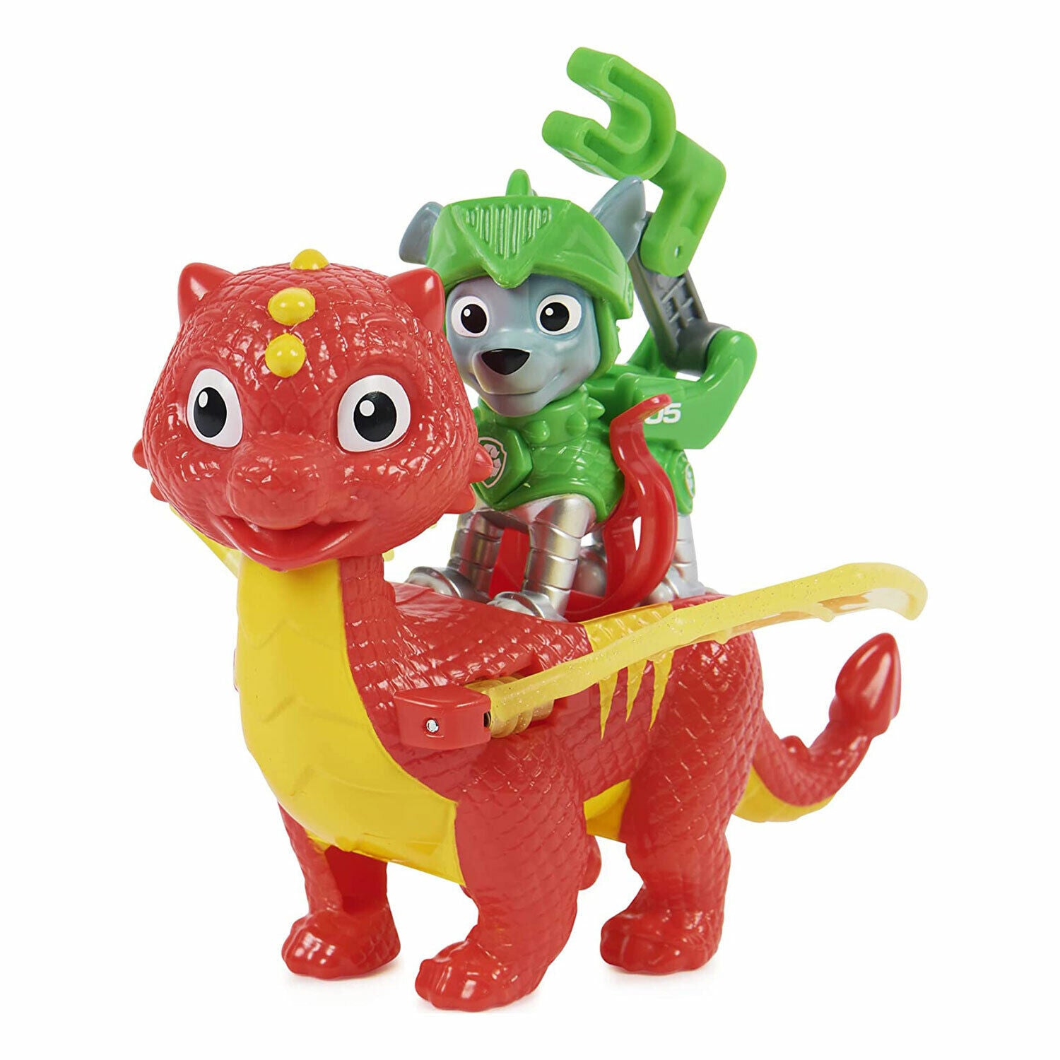 New PAW Patrol Rescue Knights Hero Pup Rocky & Dragon Flame Set