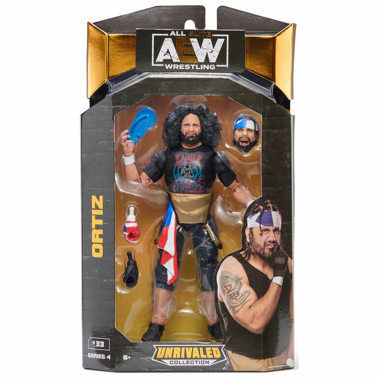 AEW Unrivaled Collection Series 4 Ortiz Figure - Brand New in Box