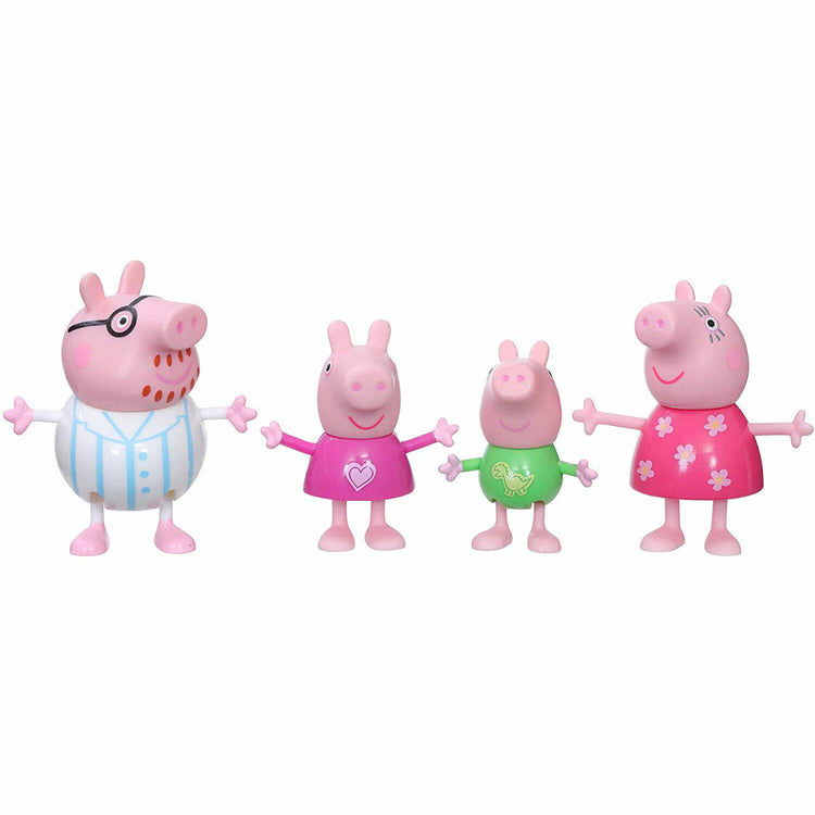 New Peppa Pig Family Bedtime Figure Set - 4 Pack - Free Shipping