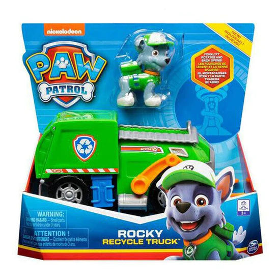 New 2023 Stock! Spin Master Paw Patrol Mini Vehicle - Assorted Model (1 Piece) - Rocky Recycle Truck
