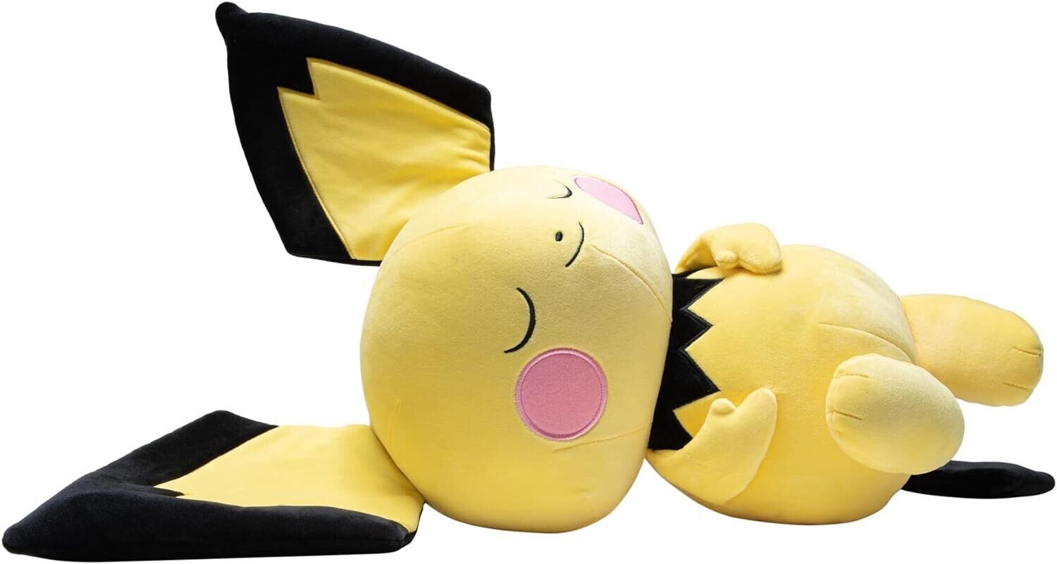 Pokémon PKW3113 Official & Premium Quality 18-inch Pichu Adorable, Ultra-Soft