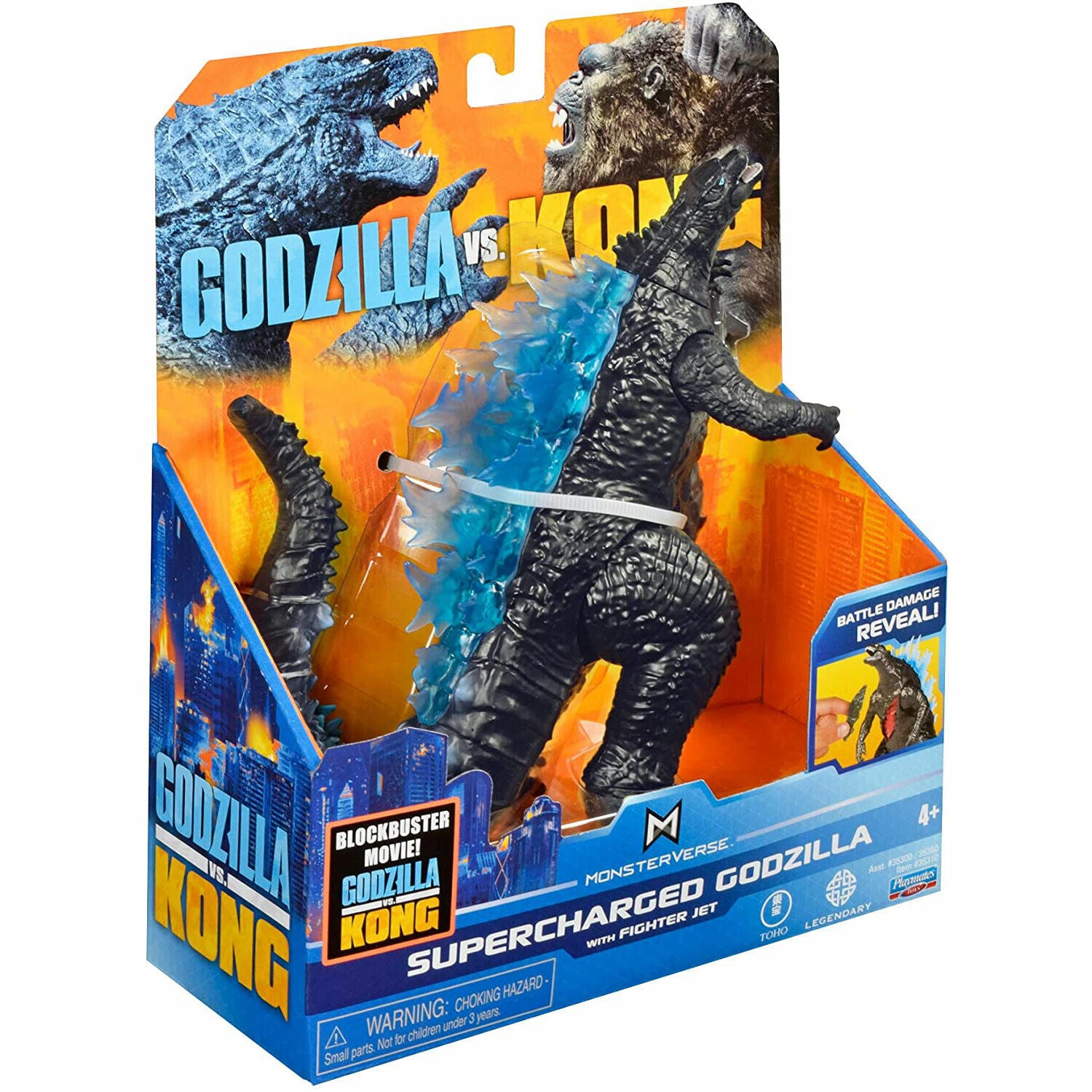 Supercharged Godzilla Vs. Kong 6" Figure with Fighter Jet - MonsterVerse
