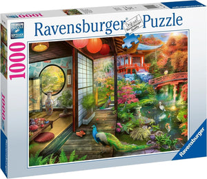 Ravensburger Japanese Garden Teahouse Kyoto 1000 Piece Jigsaw Puzzle for Adults