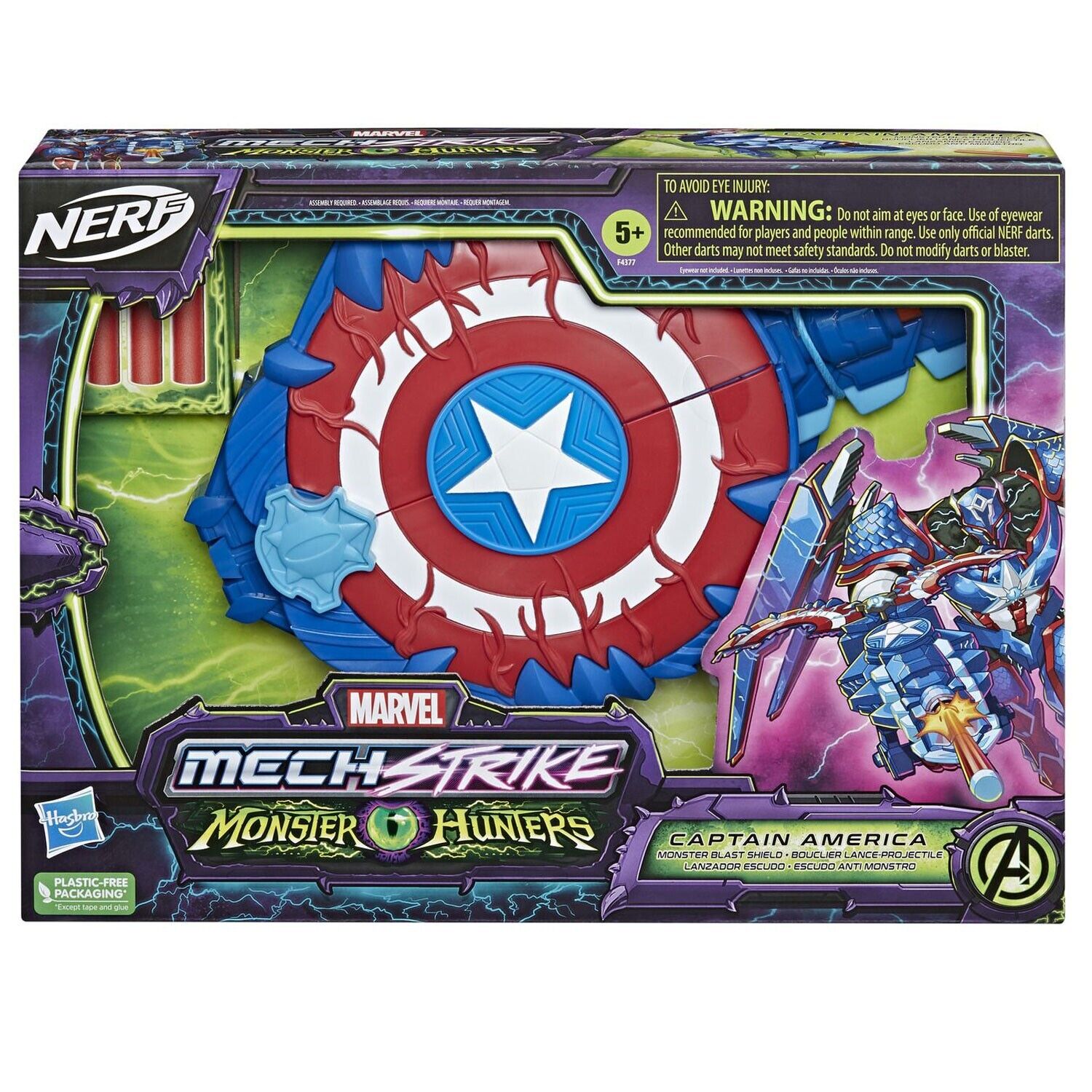 Marvel Avengers Mech Strike Cap's Monster Blast Shield - New in Box!