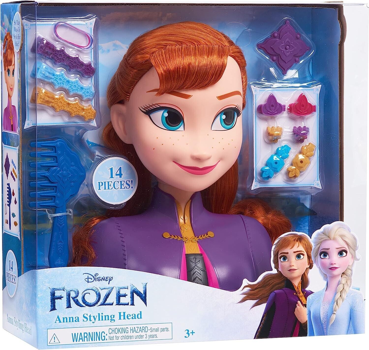 Anna Styling Head Toys Disney Frozen - Toys Toy NEW