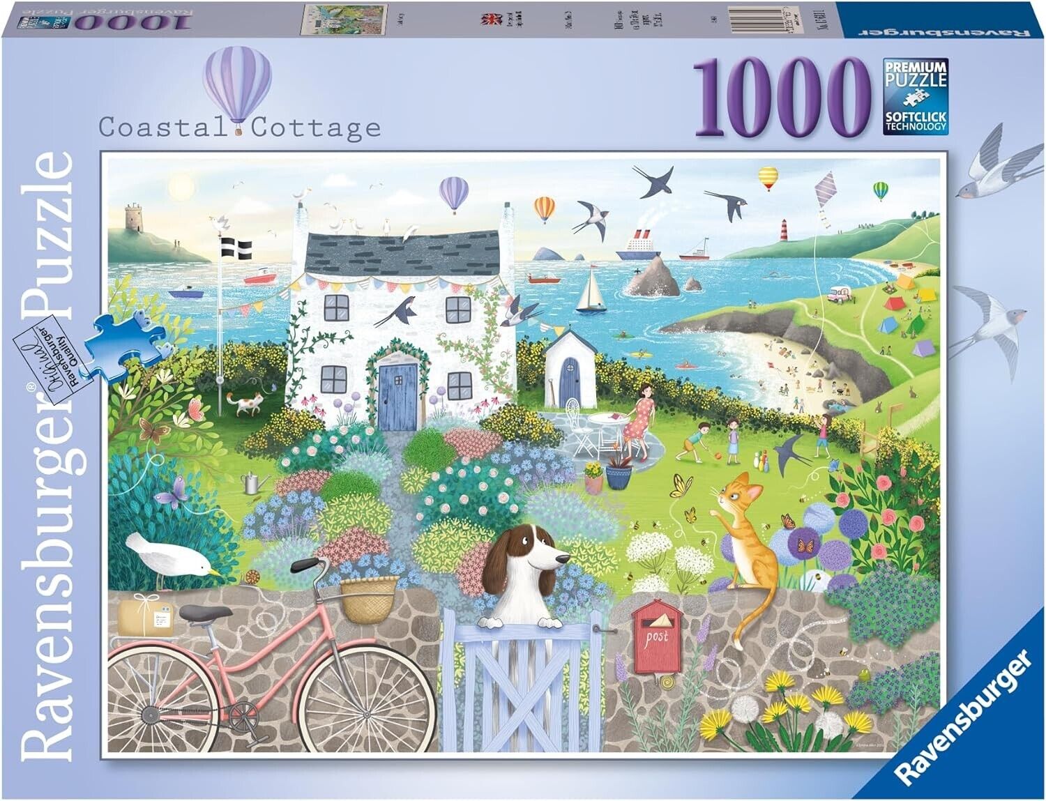 Ravensburger Coastal Cottage 1000 Piece Jigsaw Puzzles for Adults and Kids Age 1