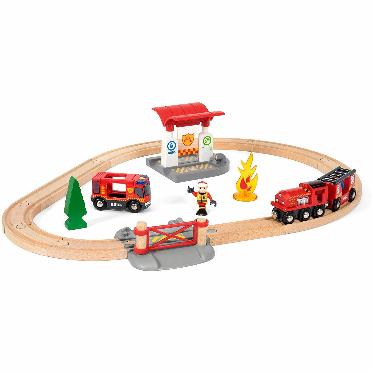 BRIO World Firefighter Set 33815 - New in Box! Save Lives & Have Fun!