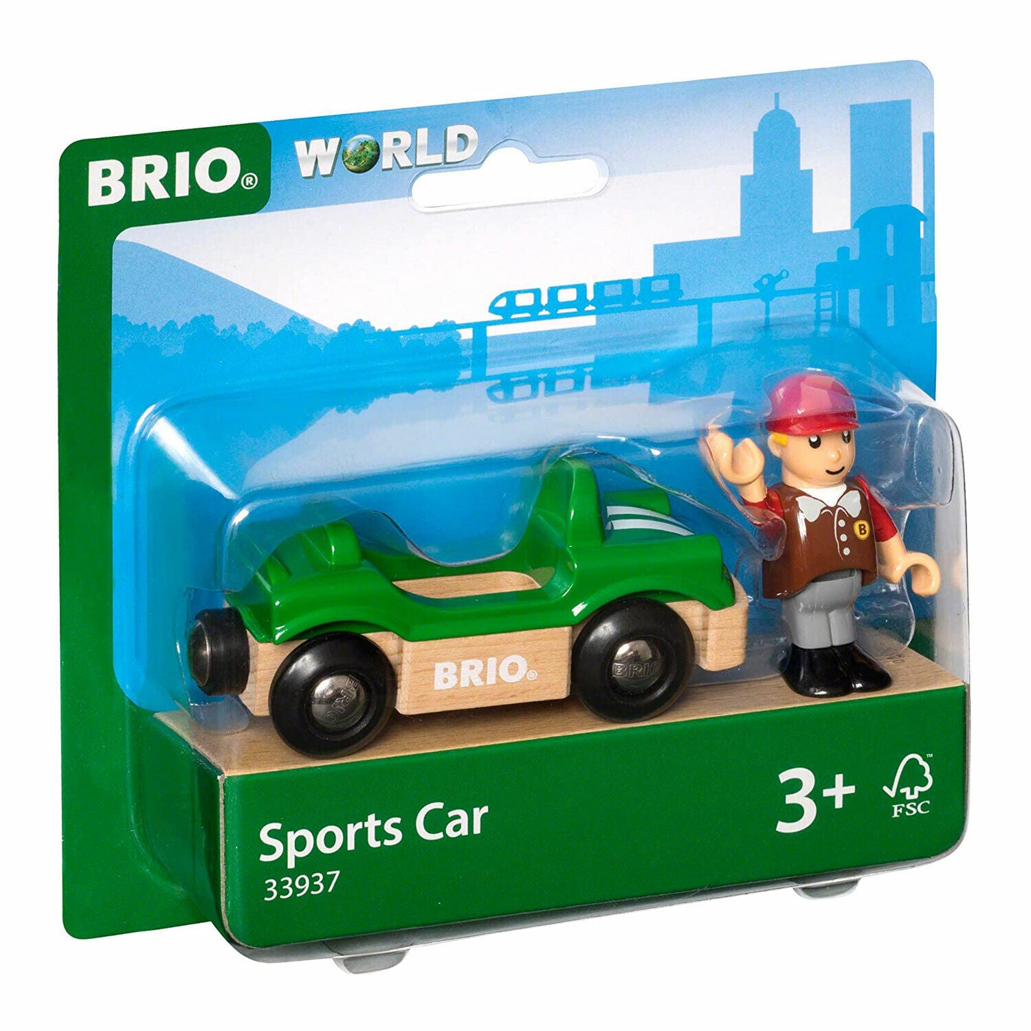 New BRIO World Sports Car 33937 - Fast & Fun Toy for Kids