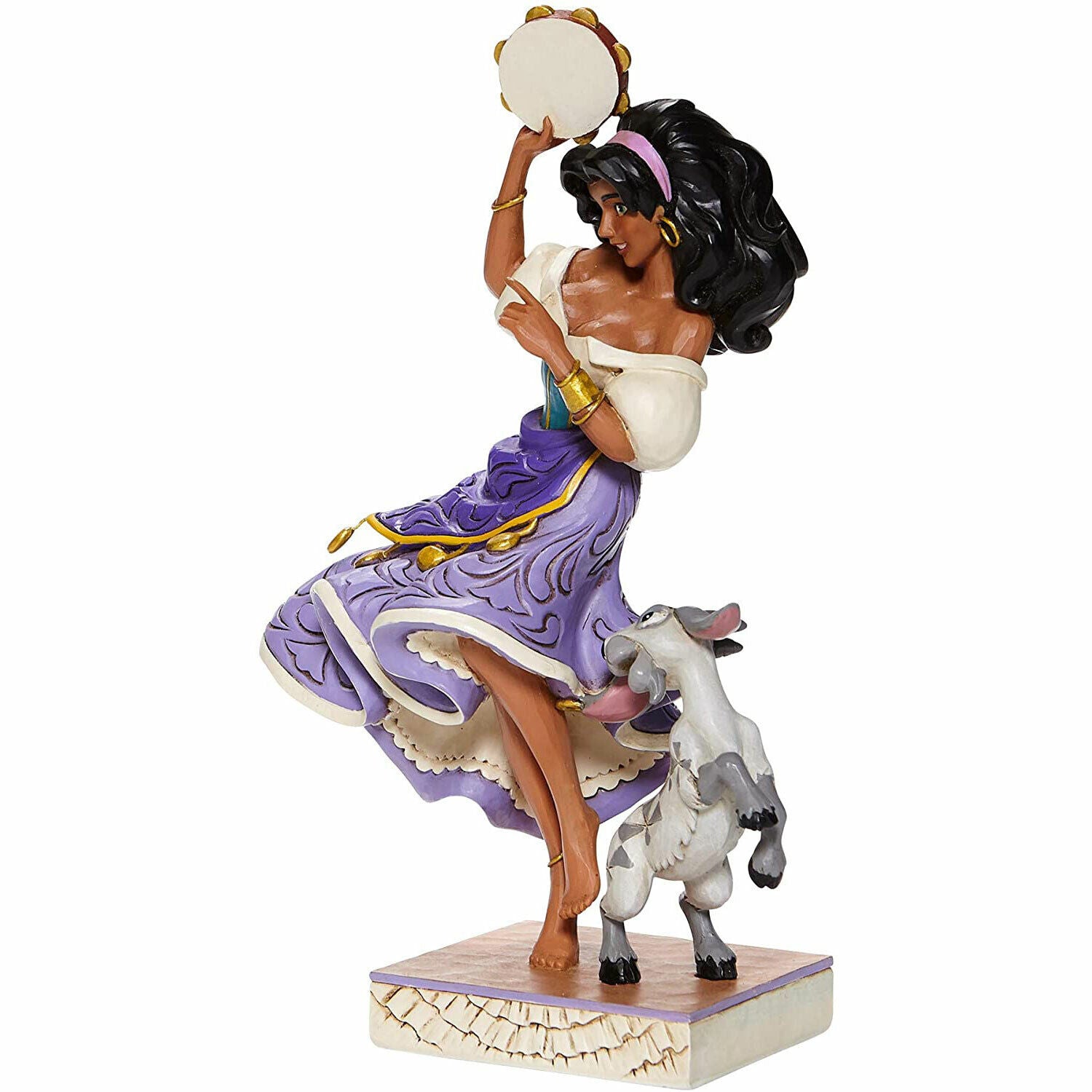 Disney Traditions Twirling Tambourine Player Figurine - Esmeralda & Djali