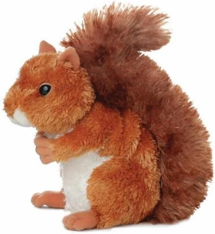 Aurora 12290 Mini Flopsies Nutsie the Red Squirrel, 20 cm, Plush Toy, Multi-Colo