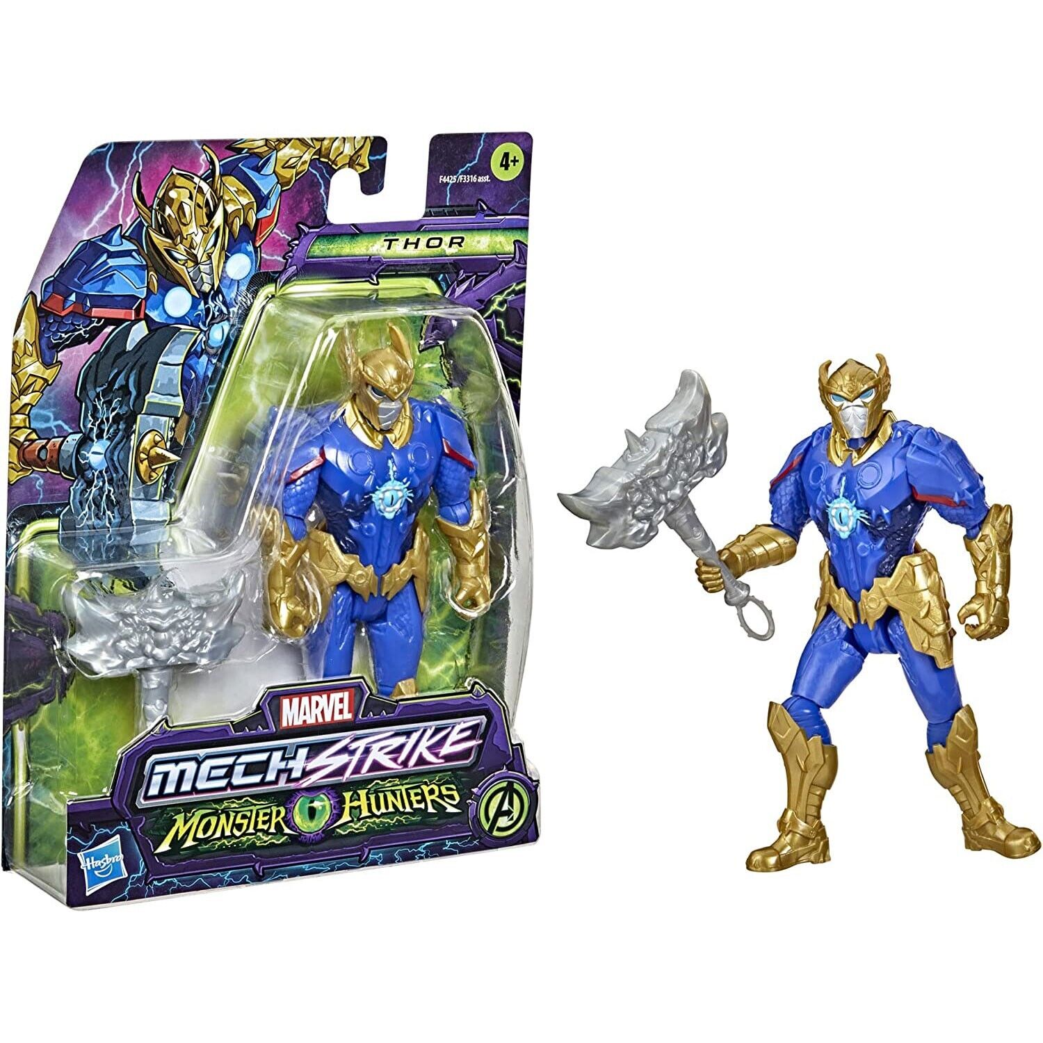 Marvel Avengers Mech Strike Thor 6-Inch Action Figure - Monster Hunters