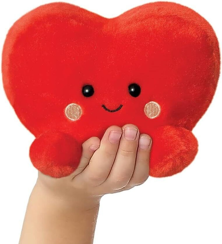 Aurora, 61513, Palm Pals Amore Heart, 5In, Eco-friendly soft toy, Red