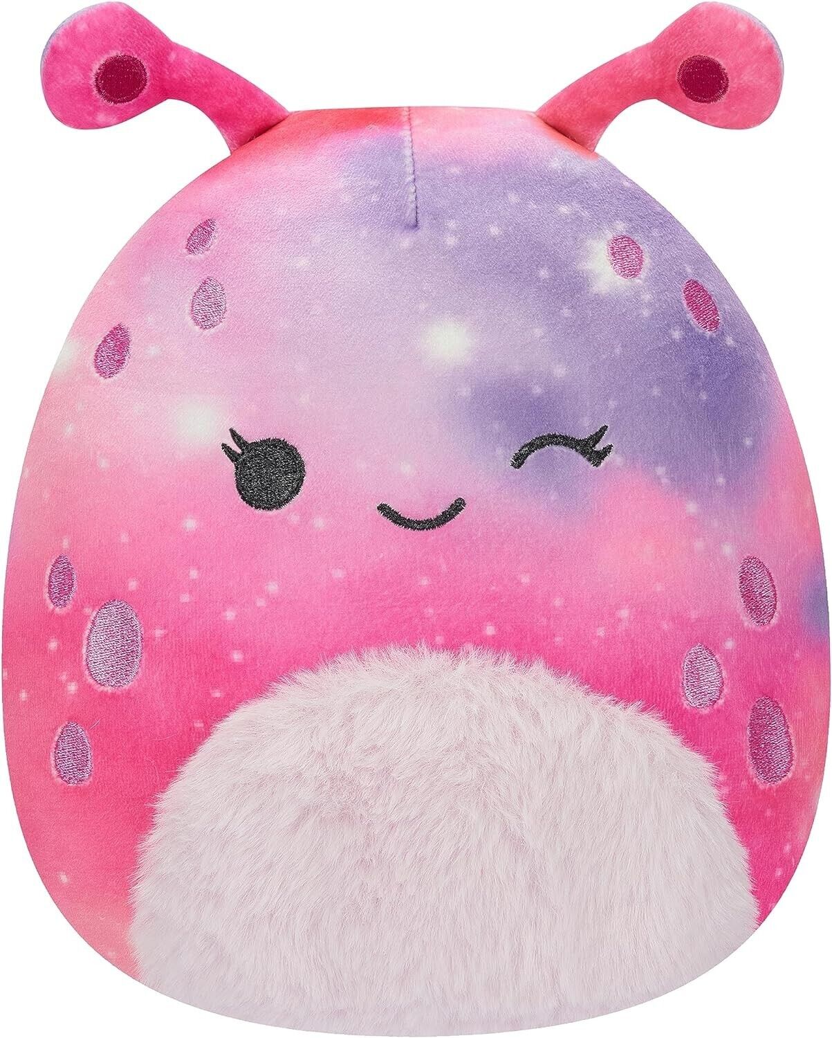 Squishmallows Original 7.5-Inch Loraly the Winking Pink and Purple Alien Small-S