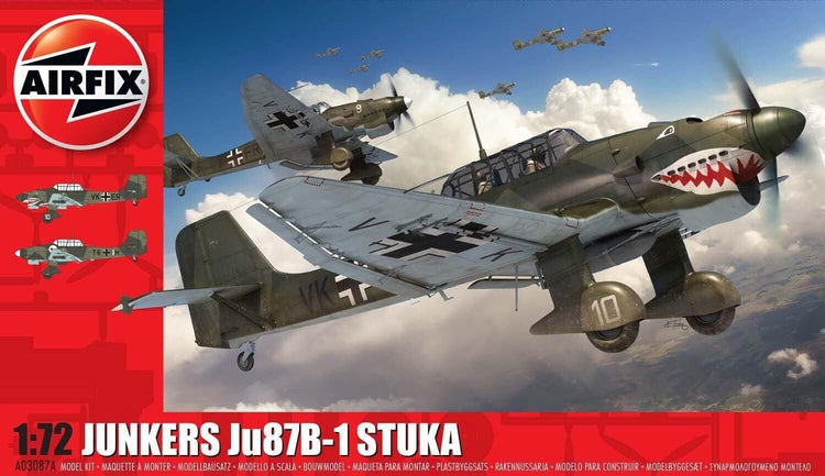 Airfix Model Set - A03087A Junkers Ju87 B-1 Stuka Model Building Kit - Plastic M