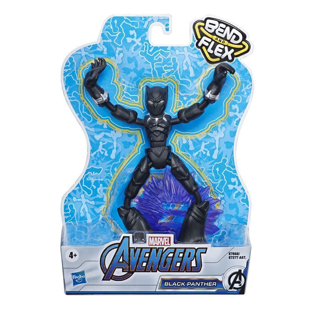 New Marvel Avengers Bend and Flex Black Panther 6-Inch Action Figure - Flexible