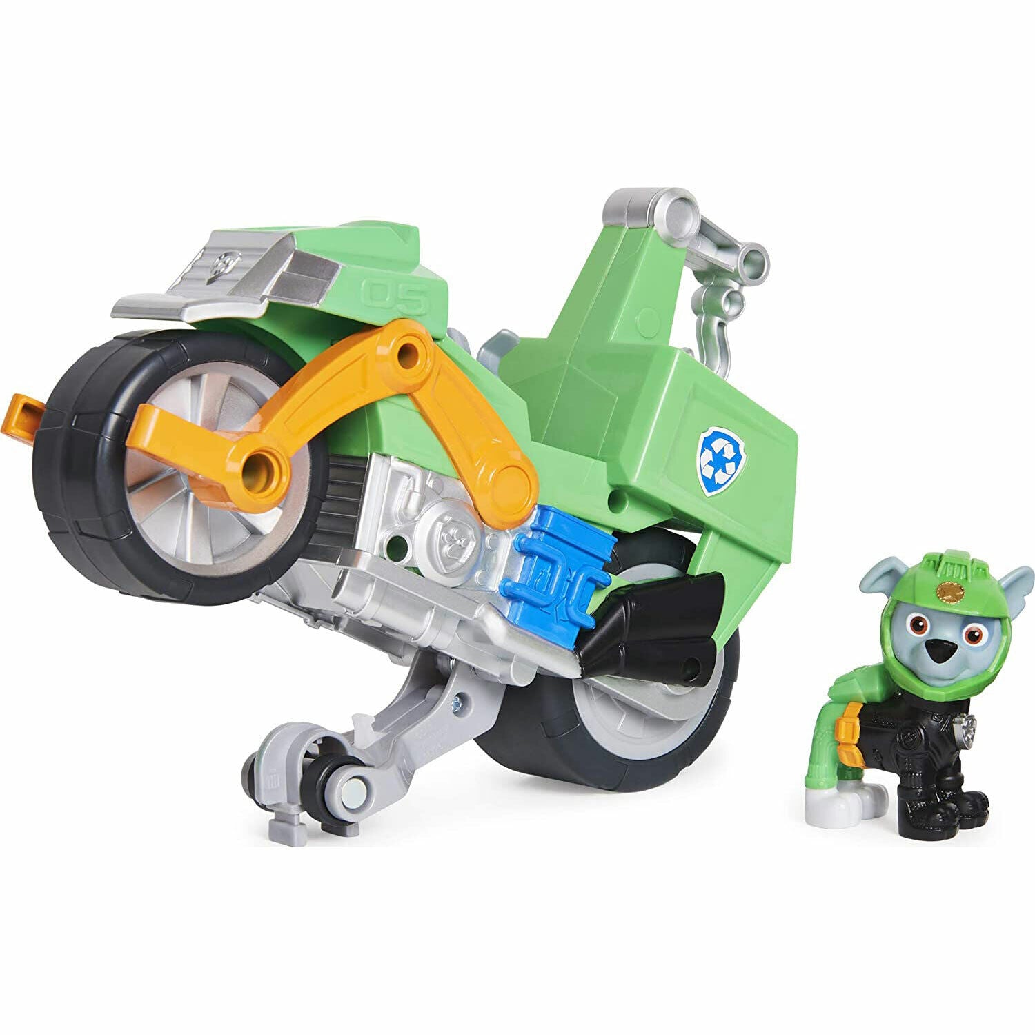 New PAW Patrol Moto Pups Rocky Deluxe Vehicle - Ready for Adventure!