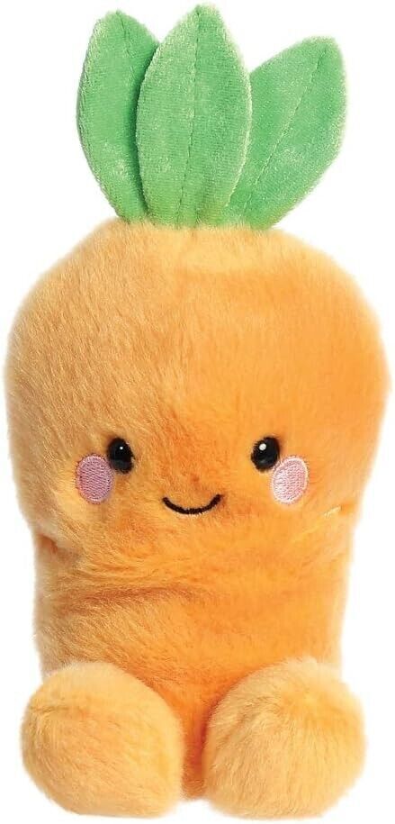 New 2024 Aurora Plush Assorted Palm Pals Cuddly Soft Toy Teddy - Choose Design Cheerful Carrot