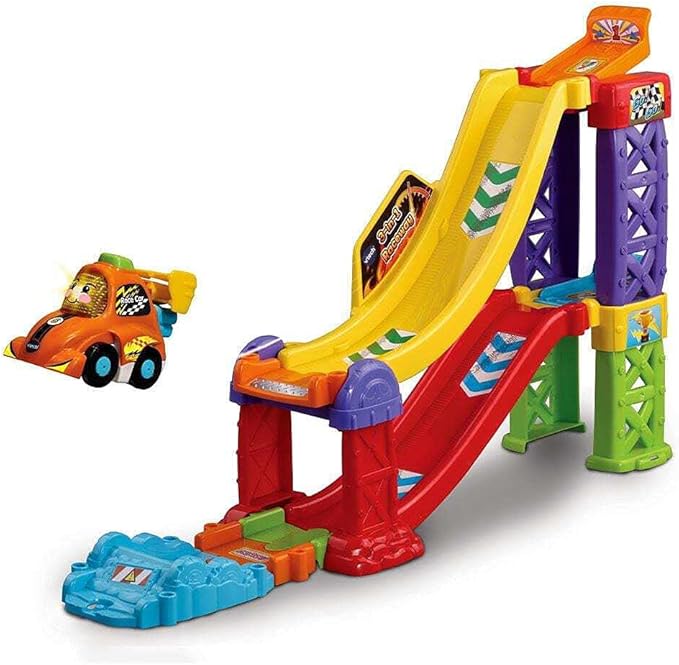 VTech Toot-Toot Drivers 3-in-1 Raceway, Toy Car racing Track for Boys and Girls, Car Tracks for Kids with Lights and Sounds, Musical Toy Race Track for Children Aged 1 to 5 Years, English Version