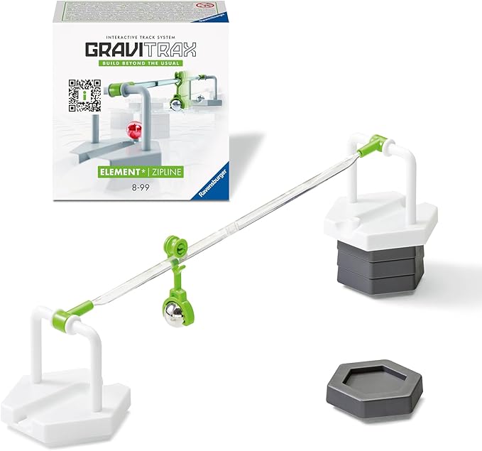 Ravensburger GraviTrax Extension Zipline - Marble Run STEM, Building and Construction Toys for Kids Age 8 Years +