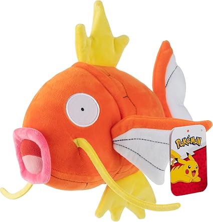 Pokemon Pokémon 8" Magikarp Plush - Officially Licensed - Generation 1 Figure - Quality Soft Stuffed Animal Toy - Gift for Kids, Boys, Girls Fans - 2+