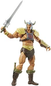 Masters of the Universe Masterverse New Eternia Viking He-Man Action Figure with Accessories, 7-inch MOTU Gift for Fans 6+ and Collectors