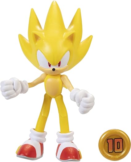 Sonic the Hedgehog 4 inch Super Sonic with Super Ring