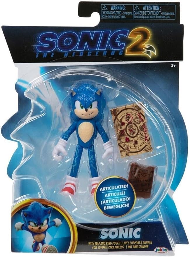 Sonic The Hedgehog 2 The Movie 4'' Articulated Action Figure Collection (Sonic - Series 2)