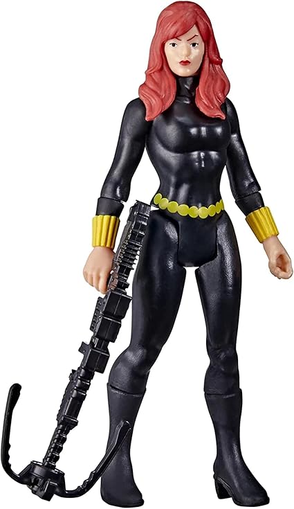 Marvel F3818 Hasbro Legends Series 3.75-inch Retro 375 Collection Black Widow Action Figure Toy, 1 Accessory, Multi