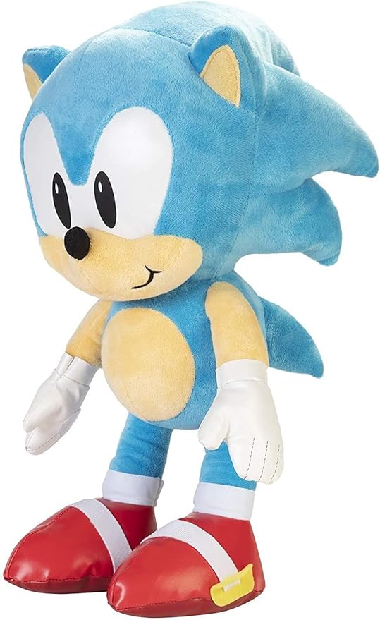 Sonic The Hedgehog Sonic Jumbo Plush, 28” / 45cm Tall Plush Made of Premium Soft Material, Suggested For Ages 3+