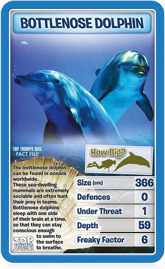 Top Trumps Card Games - Creatures of the Deep Top Trumps Card Game