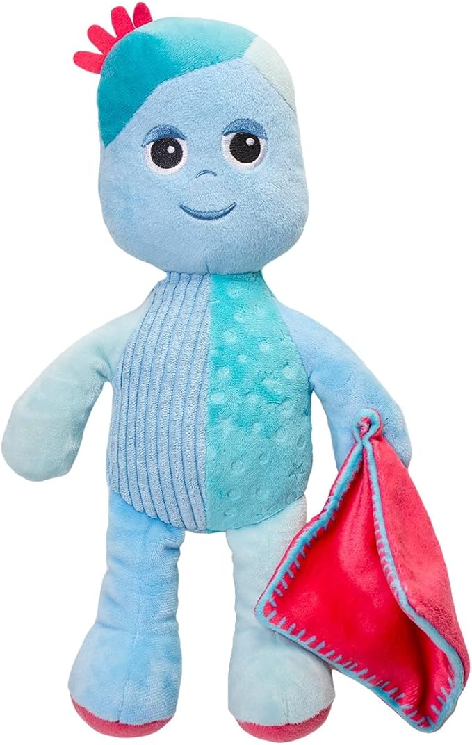 In The Night Garden Iggle Piggle Talking Teddy Bear, Cbeebies Cute & Sensory toys. Comforting sounds. Kids Toys and Baby toys 0-6 months, Blue