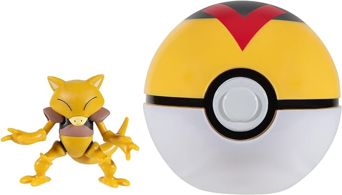Pokémon Clip ‘N’ Go Abra and Level Ball - Includes 2-Inch Battle Figure and Level Ball Accessory