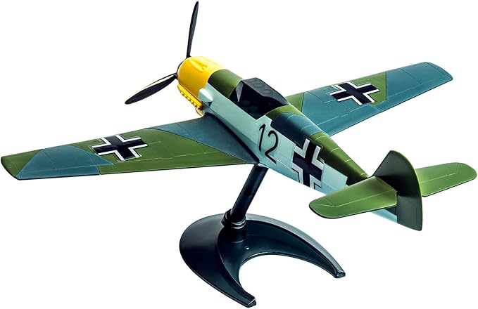 Airfix QUICKBUILD Model Aircraft Kits - J6001 Messerschmitt Bf109 Model Building Kit for Kids 6+, Construction Plane Toys for Boys - Fighter Jet Planes & Toy Aeroplane Sets, Plane Enthusiast Gifts