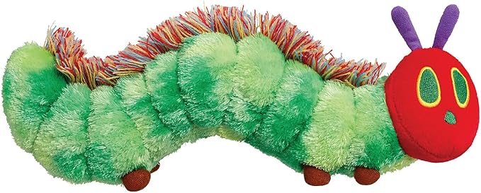 Rainbow Designs Very Hungry Caterpillar Soft Baby Toy with Tactile Fluffy Spine - Cuddly Plush Character from Eric Carle's Classic Story Book - Snuggly Companion for Playtime & Storytime, 0-3 Years