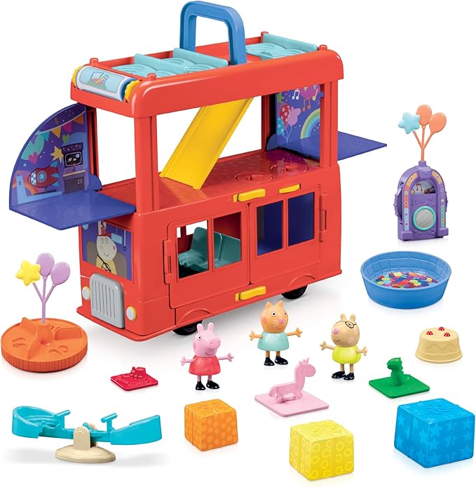 Peppa Pig Peppa’s 2-in-1 Party Bus Playset