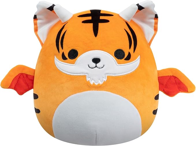 Squishmallows Original Adopt Me! 8-Inch Winged Tiger Plush - Little Ultrasoft Official Jazwares Plush - Virtual Item Code Included