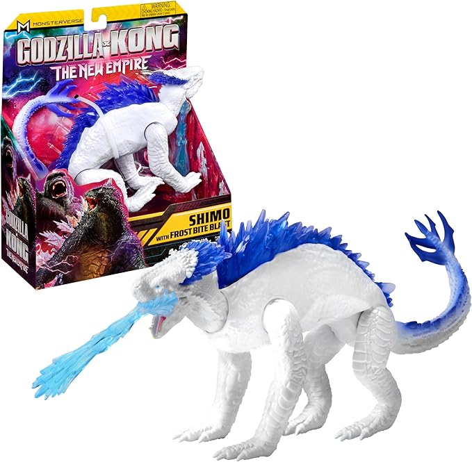 MonsterVerse Godzilla x Kong: The New Empire, 6-Inch Shimo Action Figure Toy, Iconic Collectable Movie Character, Includes Realistic Frost Bite Blast Feature, Toy Suitable for Ages 4 Years+