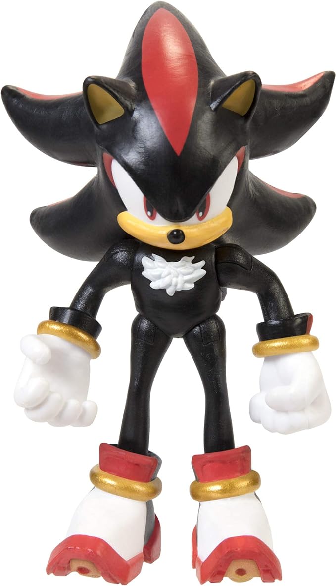 Sonic The Hedgehog Shadow Figure, 2.5” / 6cm Articulated Shadow Action Figure, Authentic Collectible Toy With Pose Ability